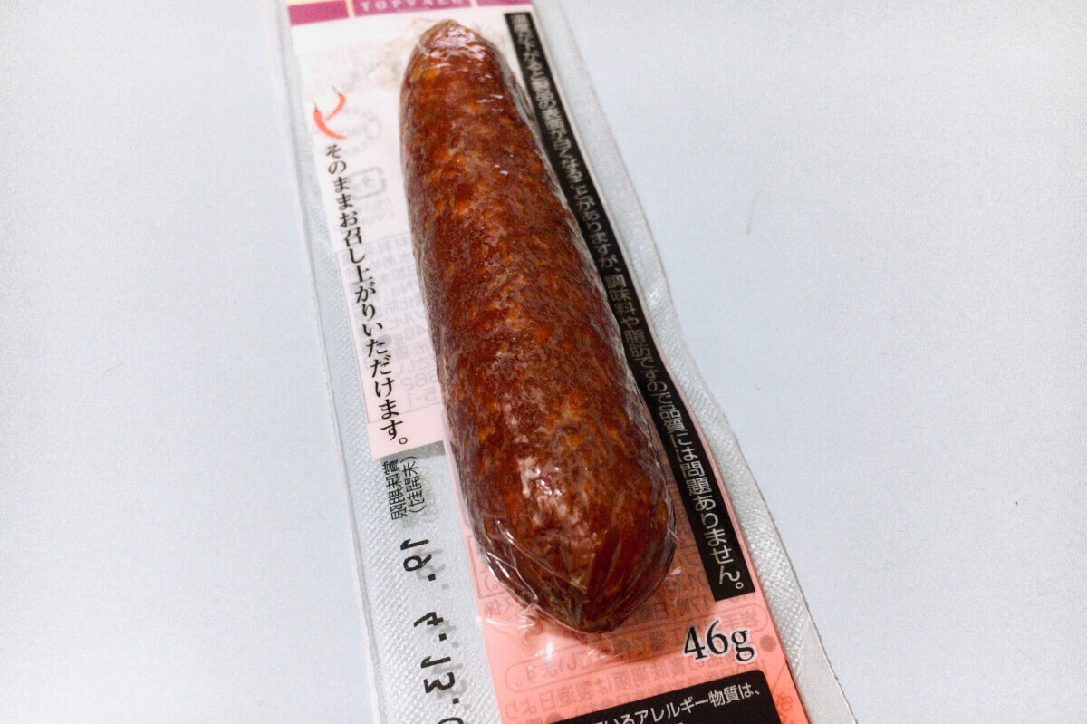 トップバリュ「ピリ辛カルパス」